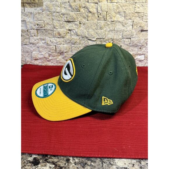 NEW ERA Men Adjustable Hat Green Bay Packers Two Tone Team Cap Green Gold 9Forty - Picture 2 of 6
